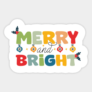 Merry and Bright Sticker